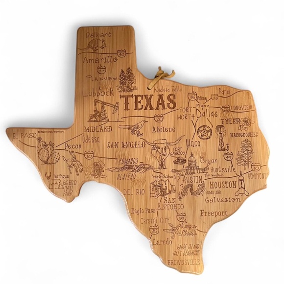 Totally Bamboo Other - Bamboo Texas Cutting Board